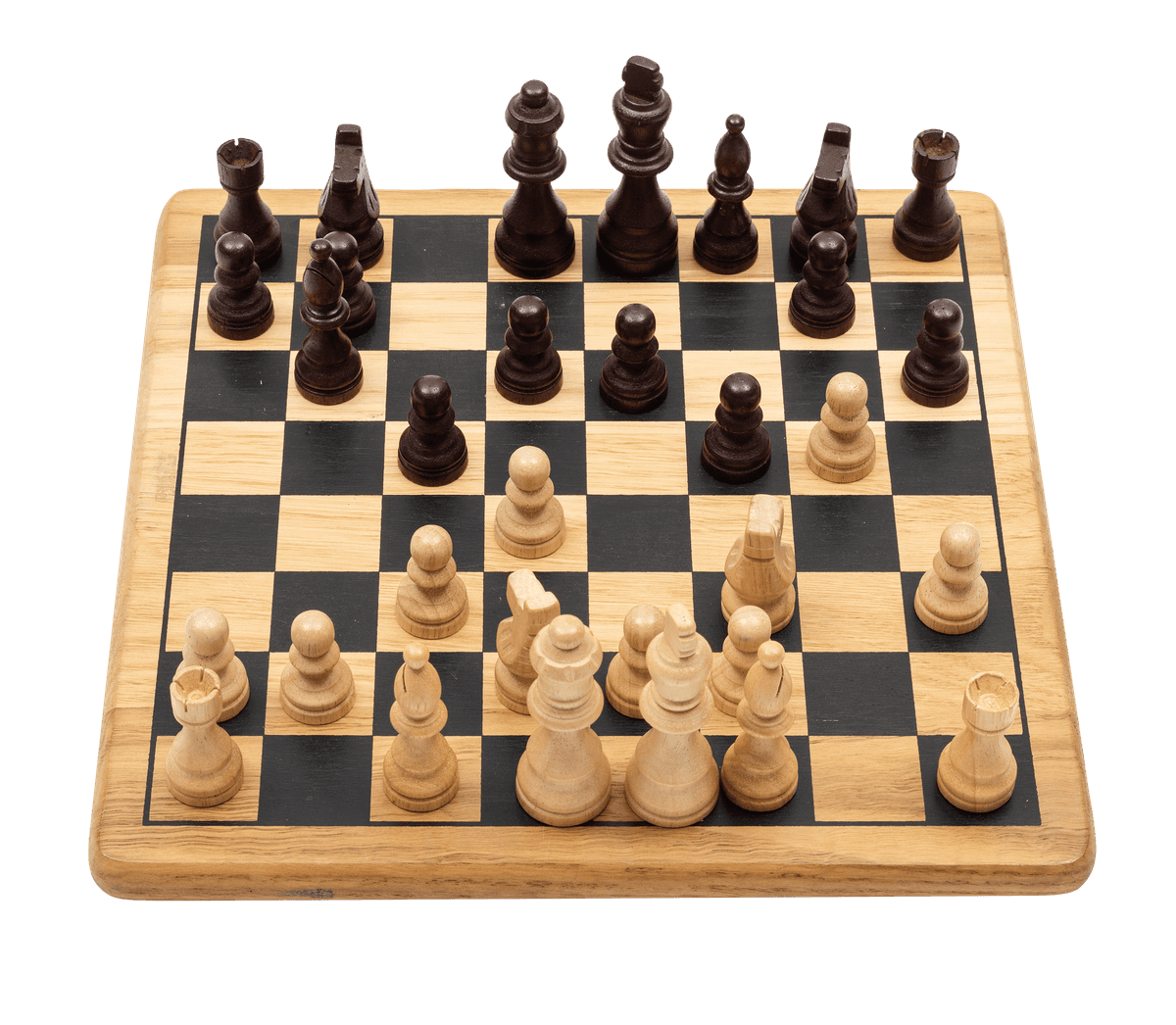 Handcrafted Wooden Chess Set - Image 1